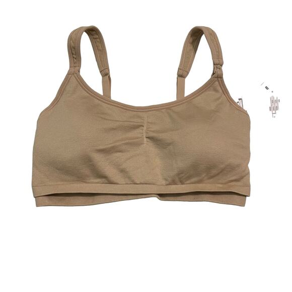 Auden Nursing Bra Womens Size Medium Tan Nursing and Pumping Bra Wireless 281R3 - Picture 4 of 15